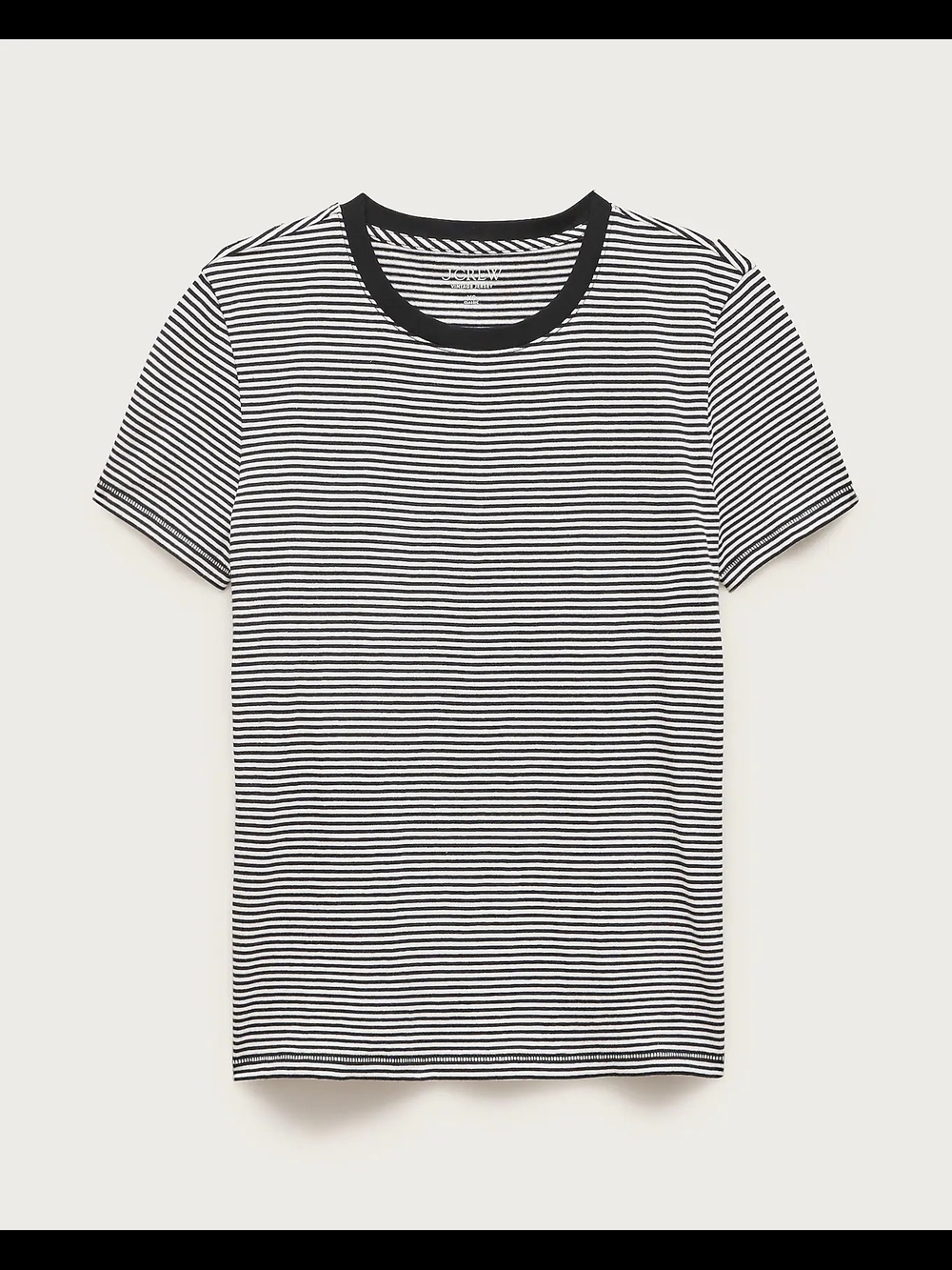 J. Crew Navy and White Striped Vintage Crewneck Tee